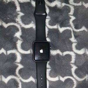 Apple Watch (Series 1) 38mm - Space Black Aluminum - Black Sport Band